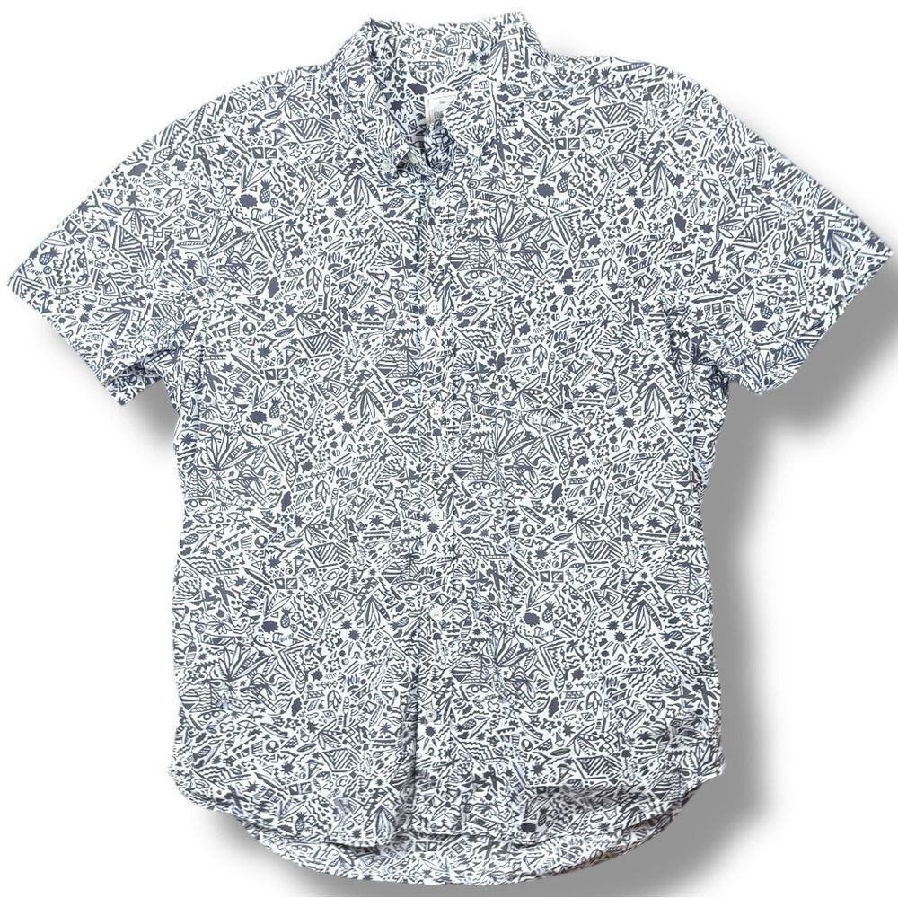 GAP Men’s Tropical Print Live-In  Shirt Sz L
